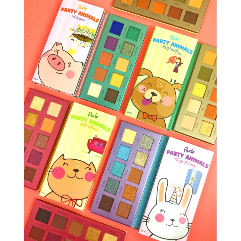 Rude Cosmetics Party Animals Eyeshadow Palette