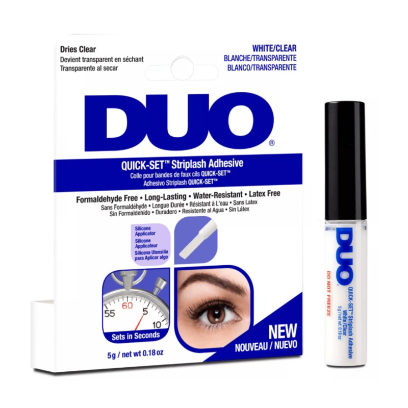 Clear Quick Set Brush On Striplash Lash Glue 5 g. – Latex Free