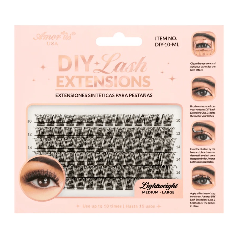10-Diy Lash Extensions (Medium-Large)