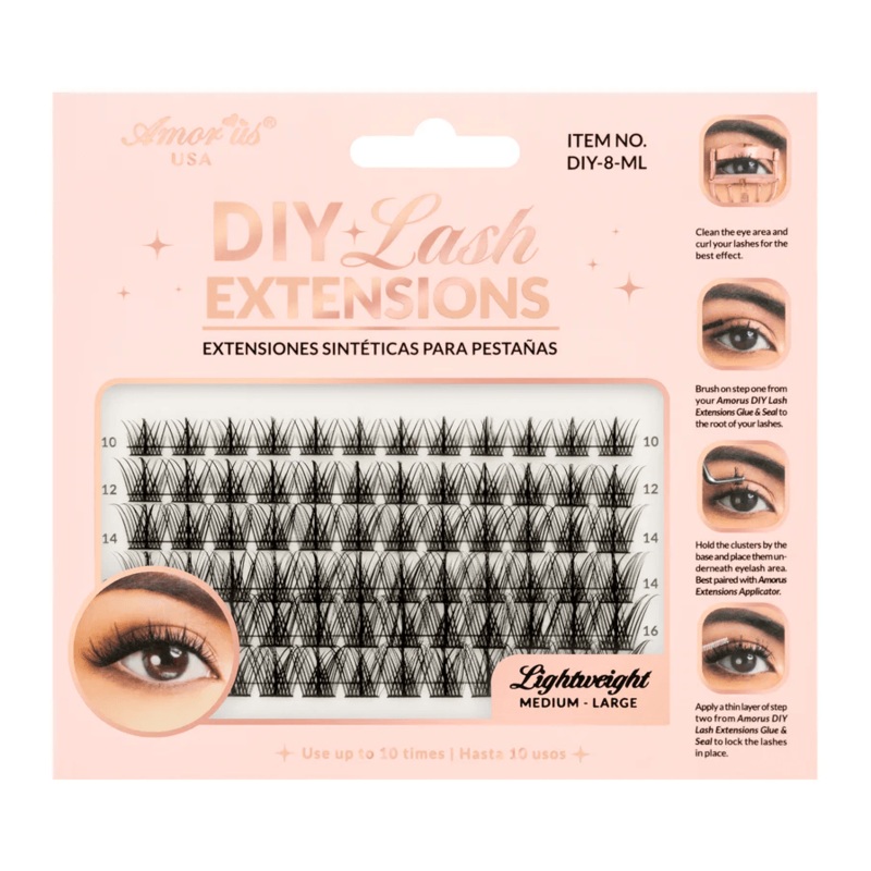 8-Diy Lash Extensions (Medium-Large)