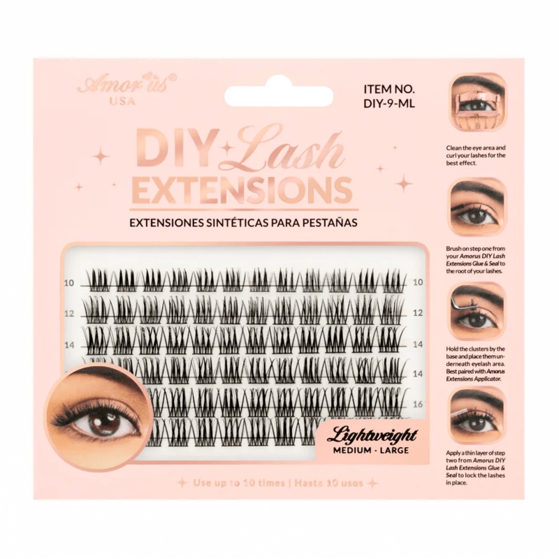9-Diy Lash Extensions (Medium-Large)