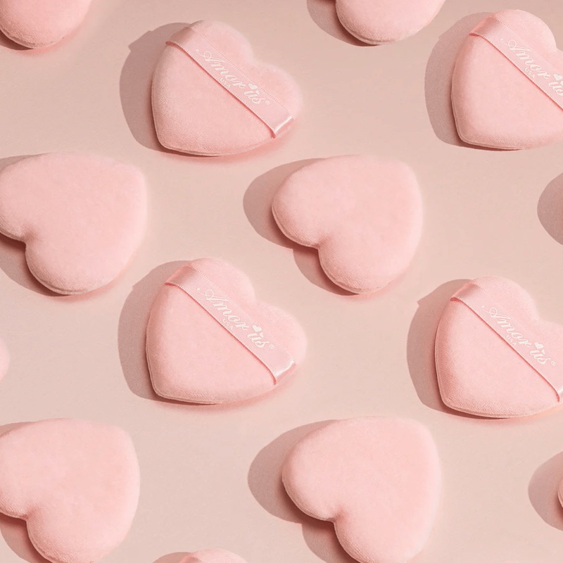 Makeup Powder Puff – Heart (2 Pack)