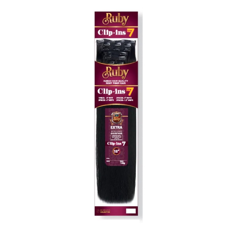 Ruby Silky Straight Clip- In Extensions 18