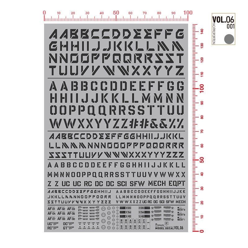 Alphabet Decal VOL.6