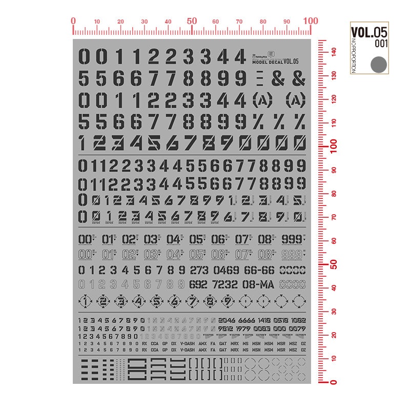 Number Decal VOL.5