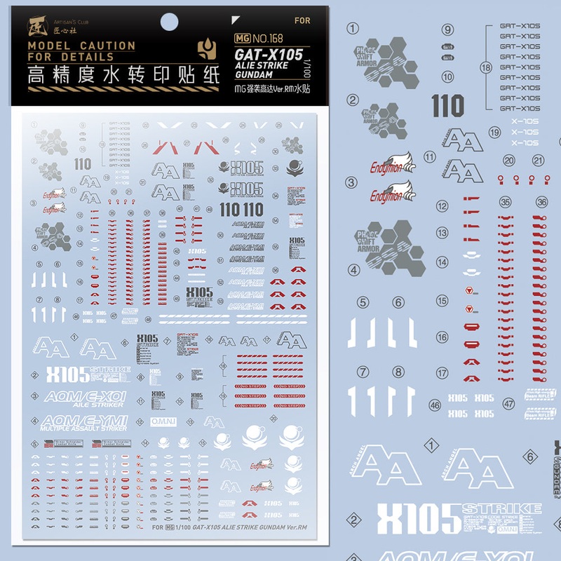 Artisan’s Club MG GAT-X105 Aile Strike Gundam Water Decal