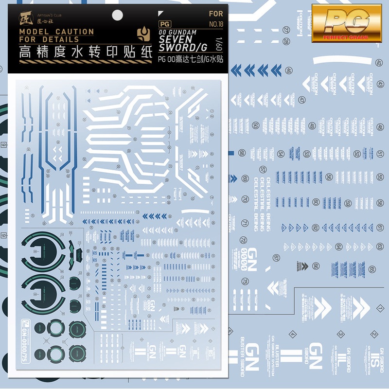 Artisan’s Club PG 00 Gundam Seven Sword/G Water Decal