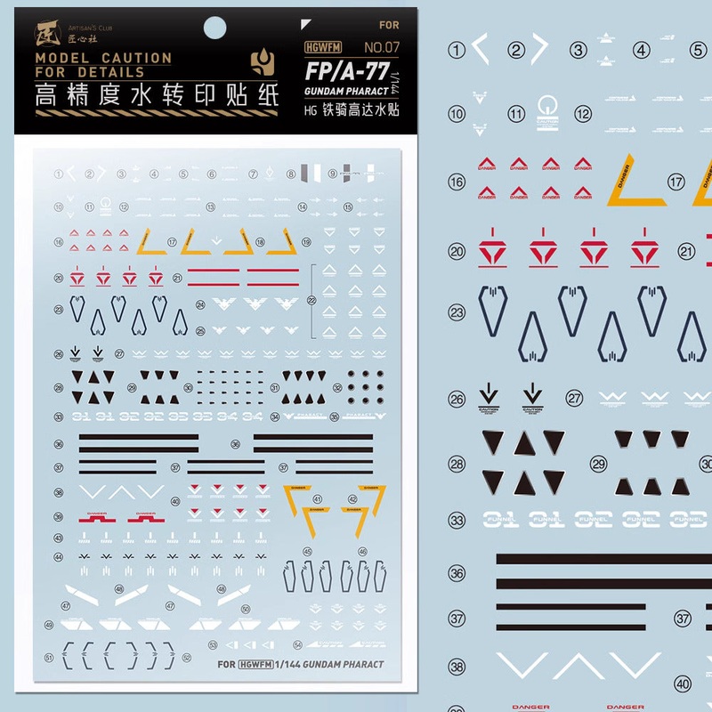 Artisan’s Club HG Gundam Pharact Water Decal