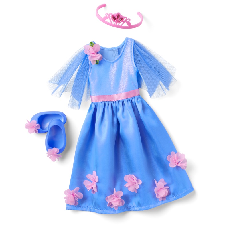 Fairy-Tale Florals Outfit for WellieWishers Dolls