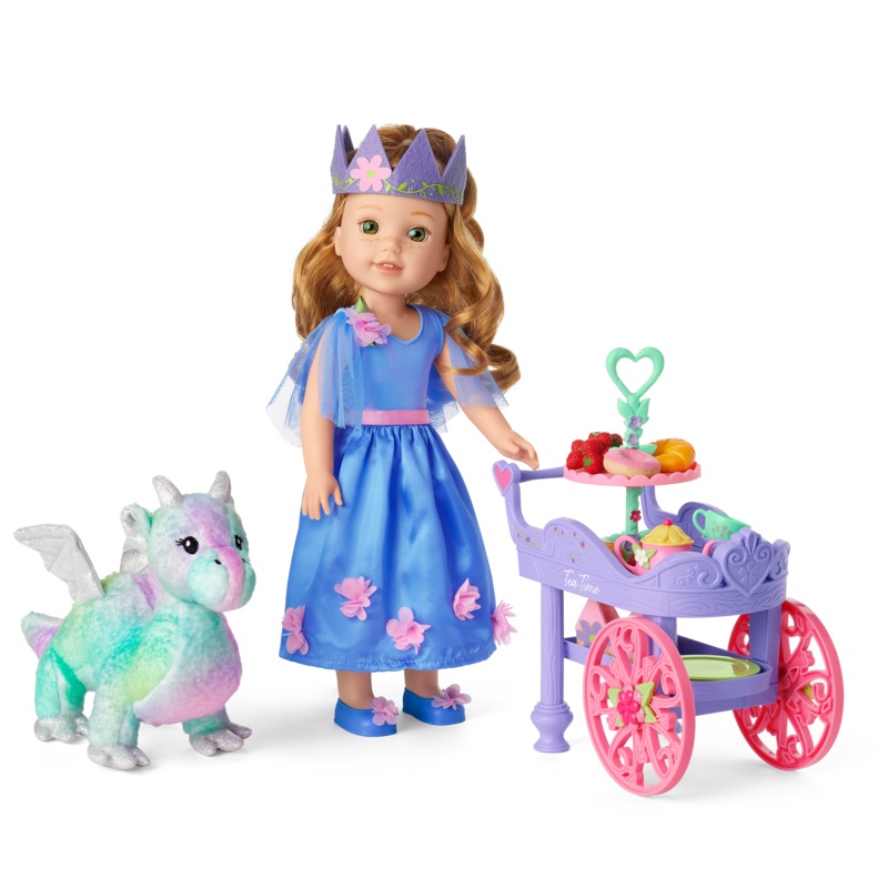 Princess Outfit, Tea Cart & Crisella the Dragon