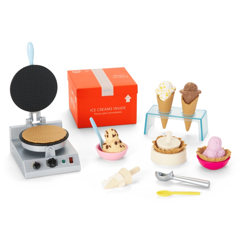 American Girl x Jeni’s Splendid Waffle Cone Set for 18-inch Dolls