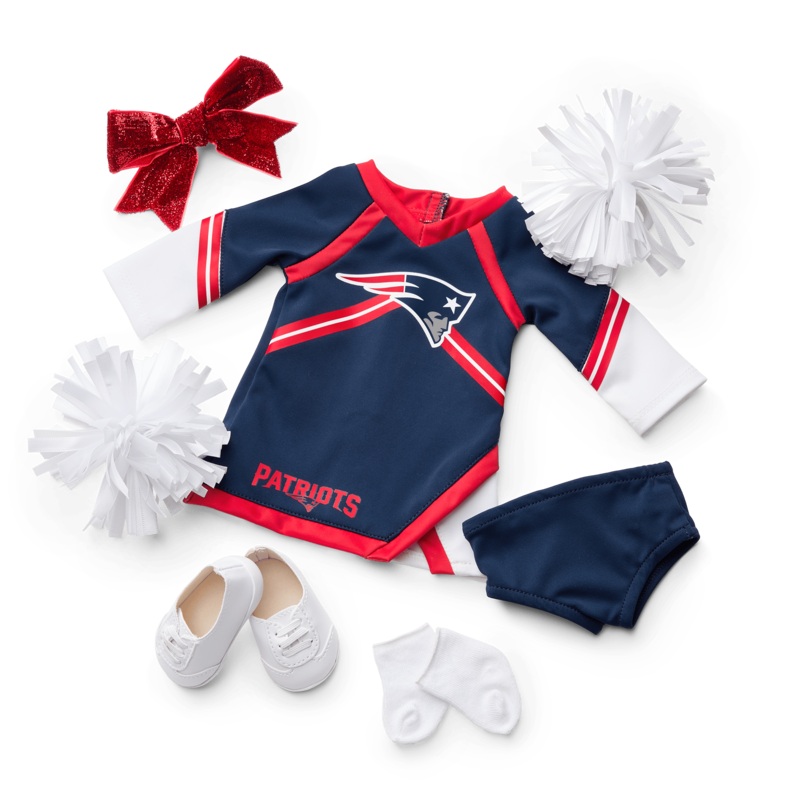 American Girl x NFL New England Patriots Cheer Uniform for 18-inch Dolls