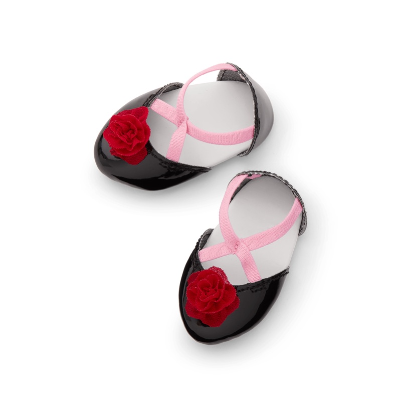 American Girl x Janie and Jack Holiday Rose Ballet Flats for 18-inch Dolls