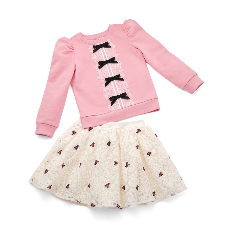 American Girl x Janie and Jack Holiday Rose Skirt & Top Outfit for Girls