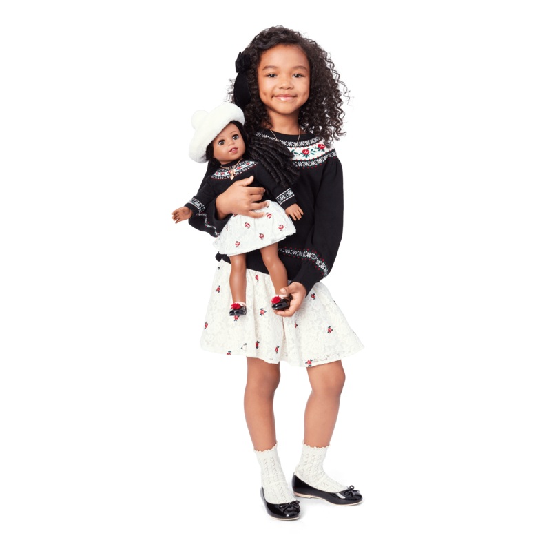 American Girl x Janie and Jack Rose Fair Isle Sweater & Skirt Outfit for Girls & 18-inch Dolls