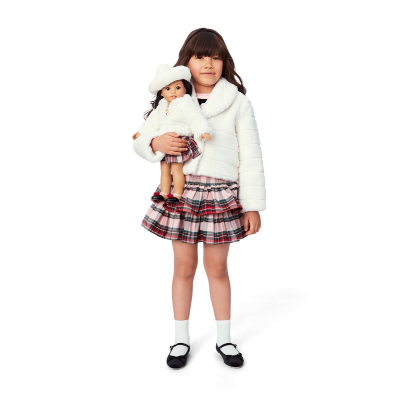 American Girl x Janie and Jack Winter-White Jacket & Skirt Outfit for Girls & 18-inch Dolls