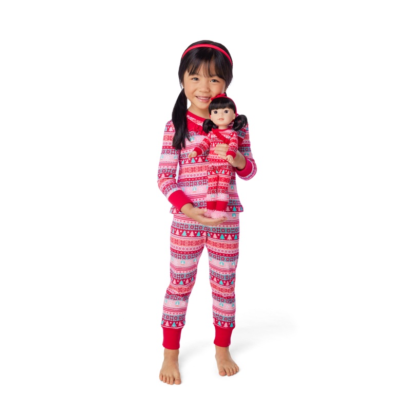 Berry Merry PJs for Little Girls & WellieWishers Dolls