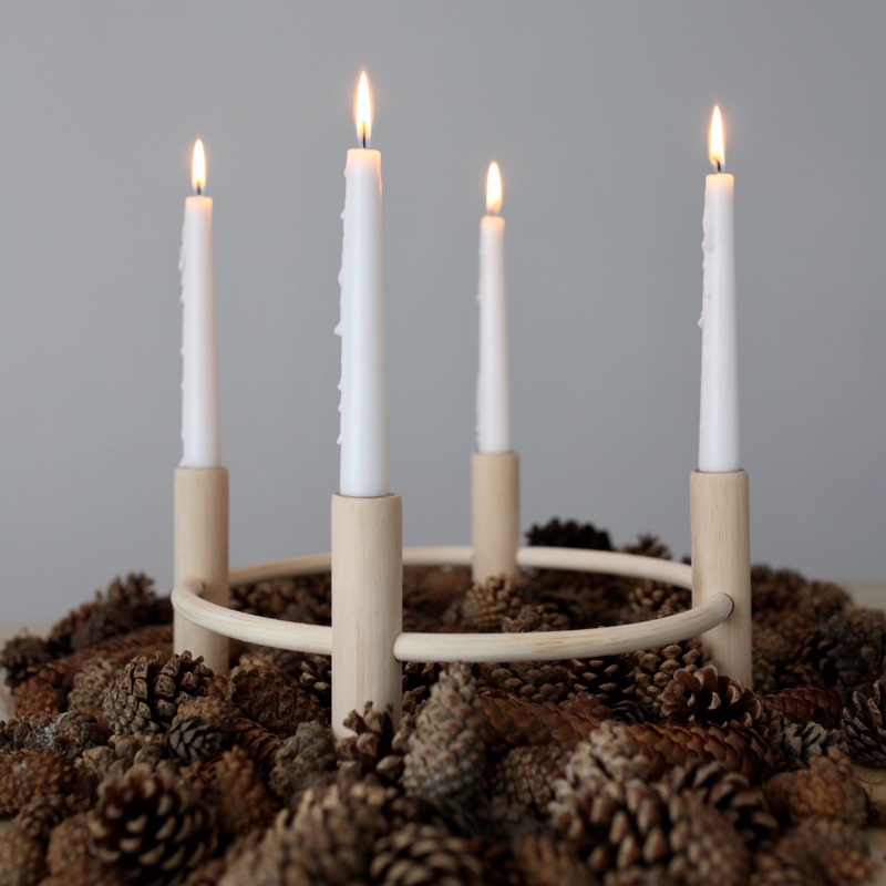 Adventskranz Shine Rattan –