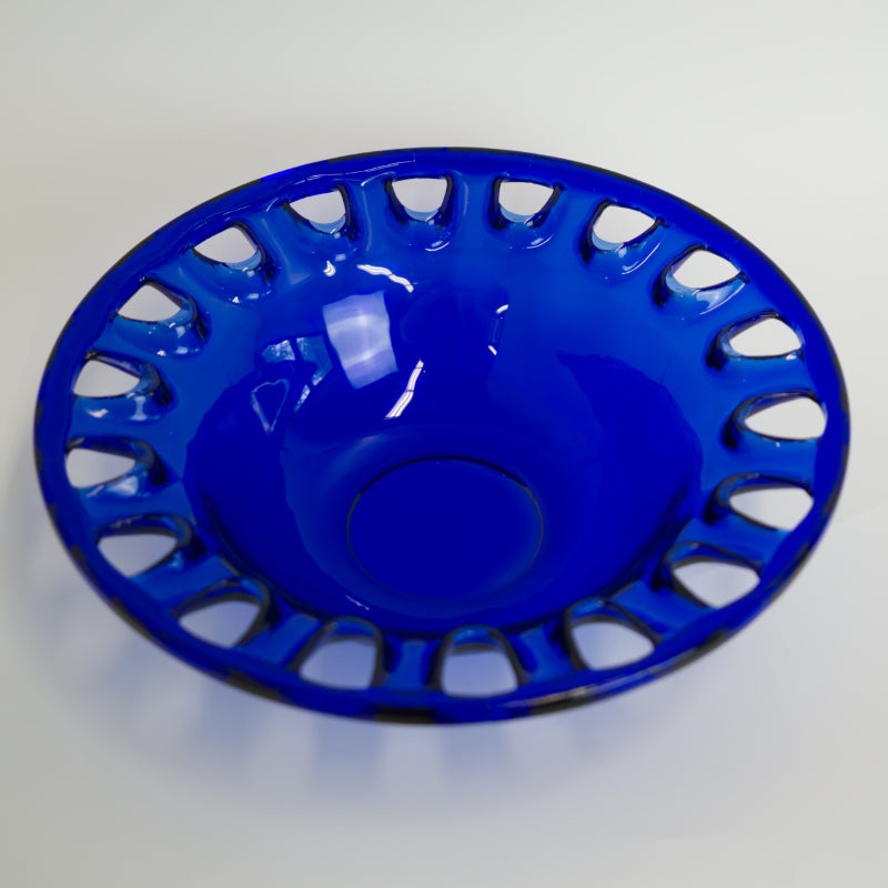 Glasschale Kobaltblau – Vintage Schale –