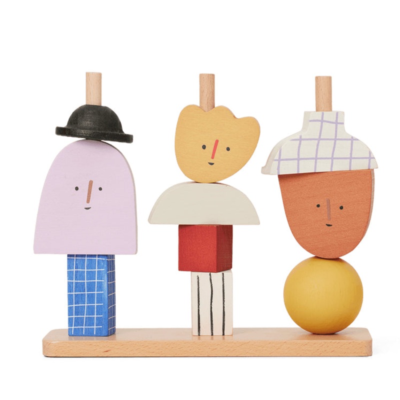Steckfiguren – ferm LIVING Character Stacking Blocks