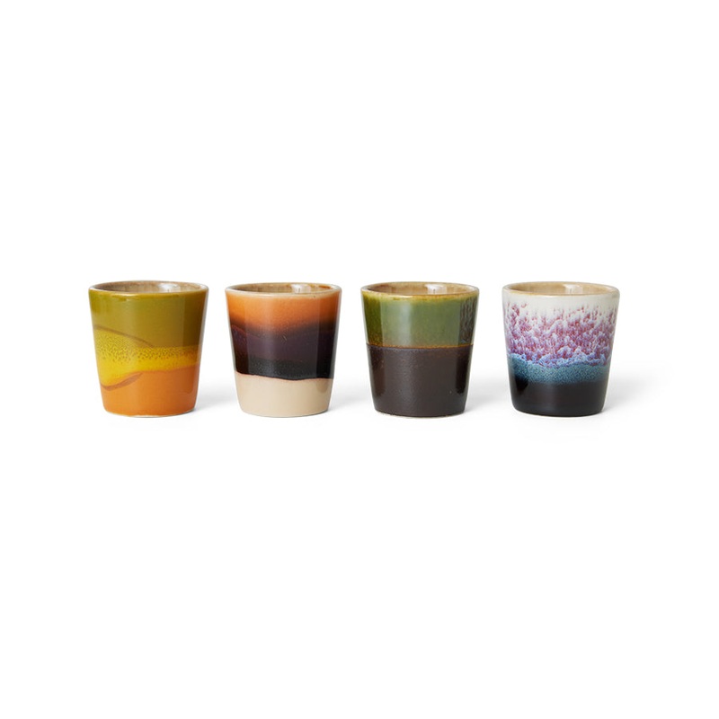 4er Set Eierbecher Island 70s Ceramics – HK Living