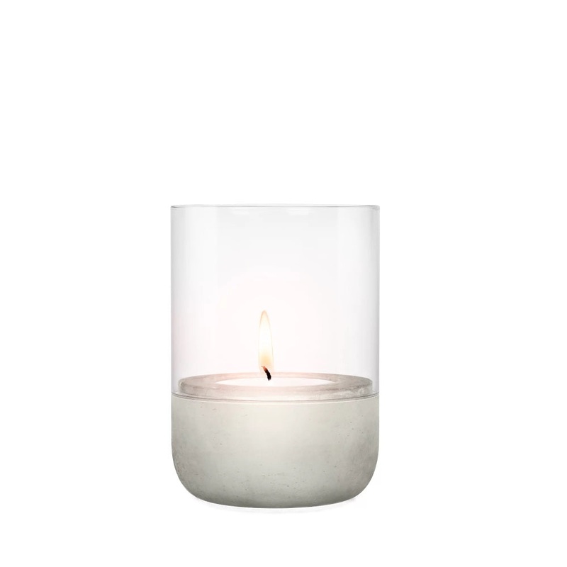 Windlicht Beton und Glas Calma – Blomus