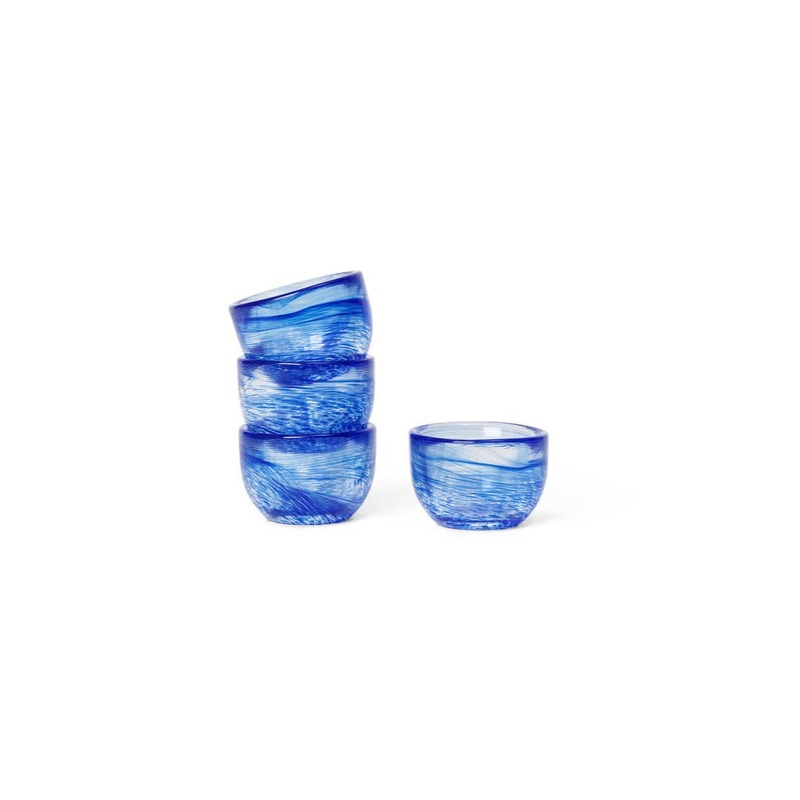 4er Set Eierbecher Tinta Blue – ferm LIVING