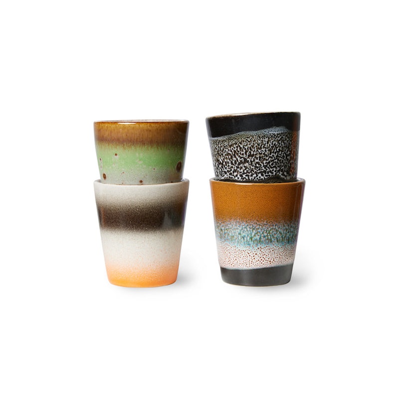 4er Set Ristretto Tassen 70s Ceramics Rocket Man – HK Living