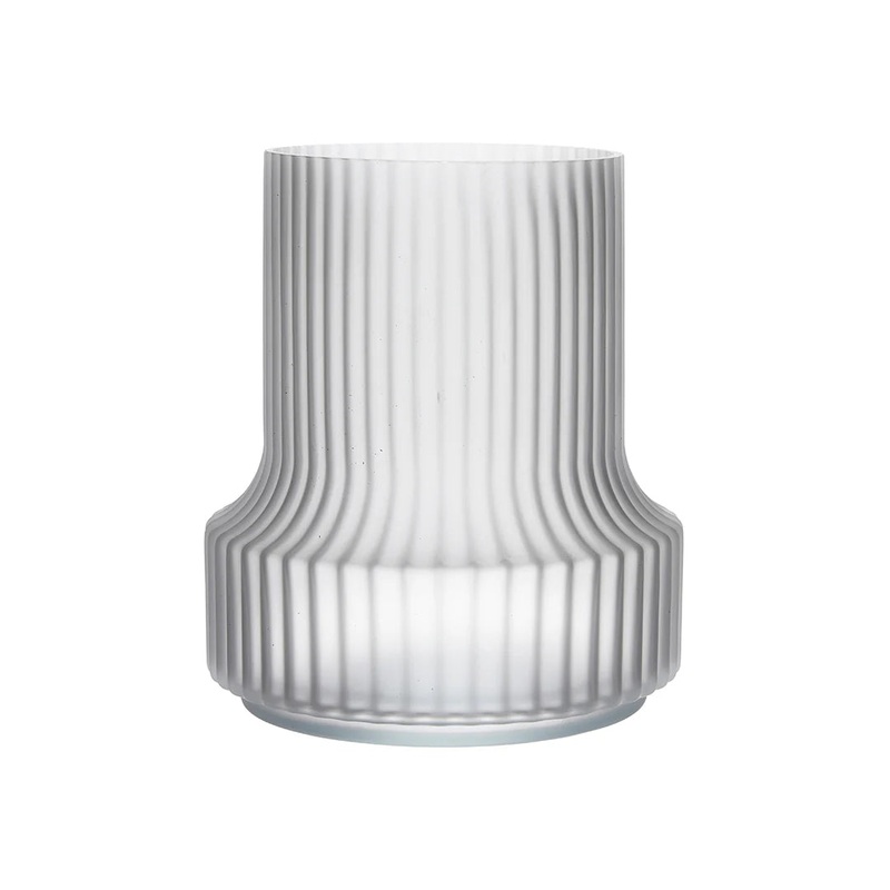 Vase Groove Frosted White – Wikholmform