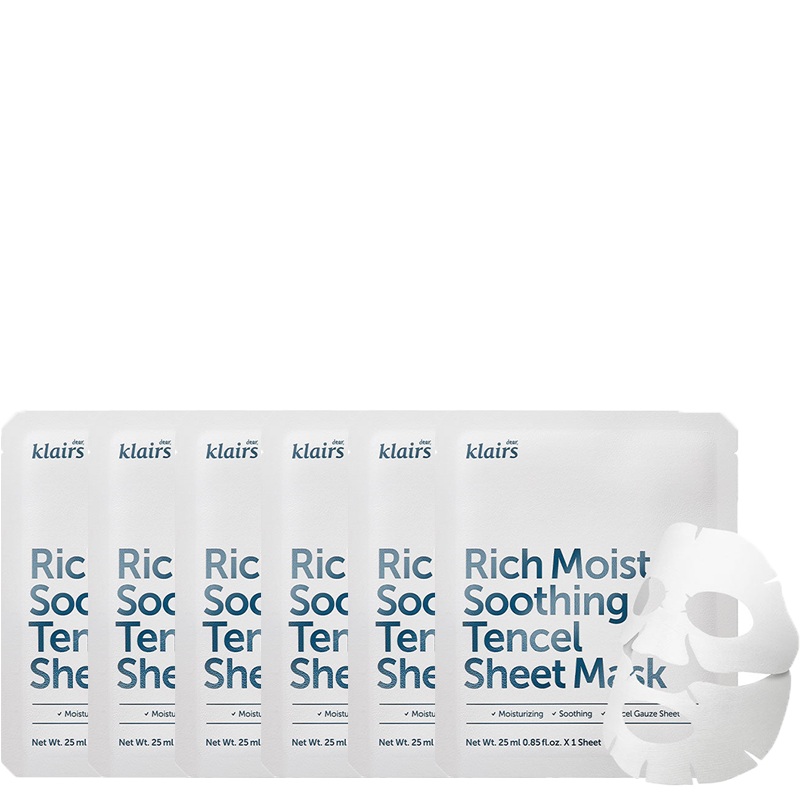 Rich Moist Soothing Tencel Sheet Mask Bundle (6pcs)