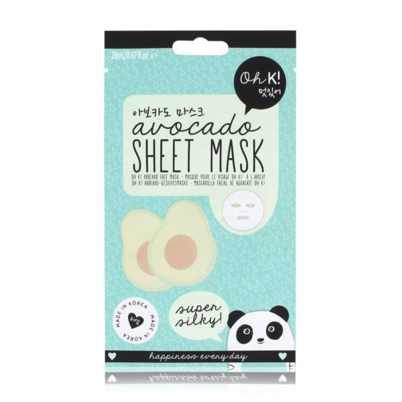 Oh K! Avocado Travel Size Sheet Face Mask 25ml