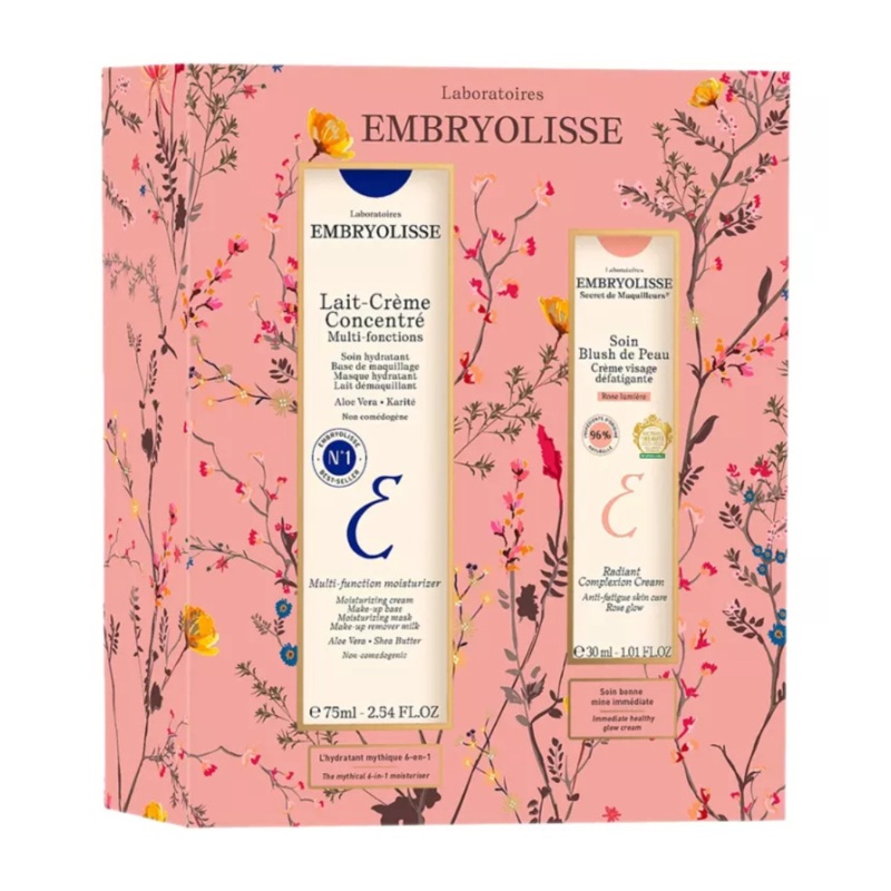 Embryolisse Lait-Crme Concentr & Radiant Complexion Cream Rose Lumire Gift Set 105ml (worth 29)