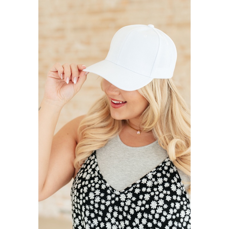 Basic Babe Ball Cap in White