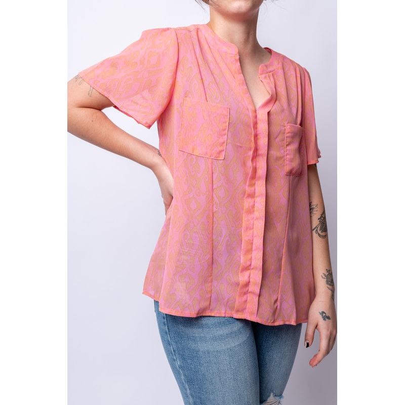 Let Me See You Do It Shawl Neckline Blouse