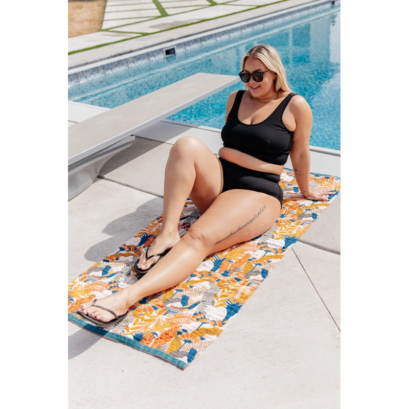 Luxury Beach Towel in Bird Of Paradise