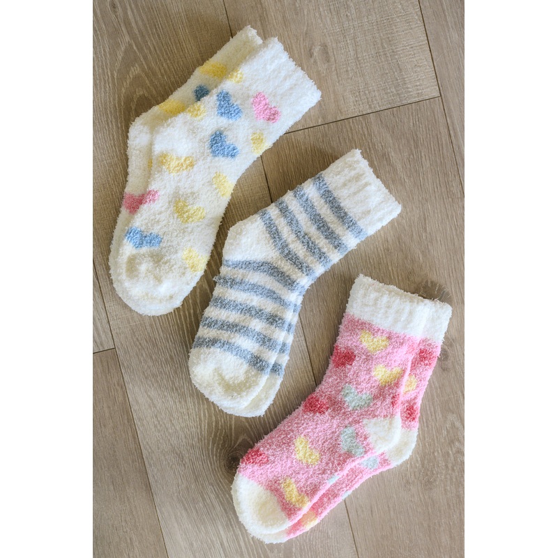 Be Mine Softest Cloud Socks set of 3