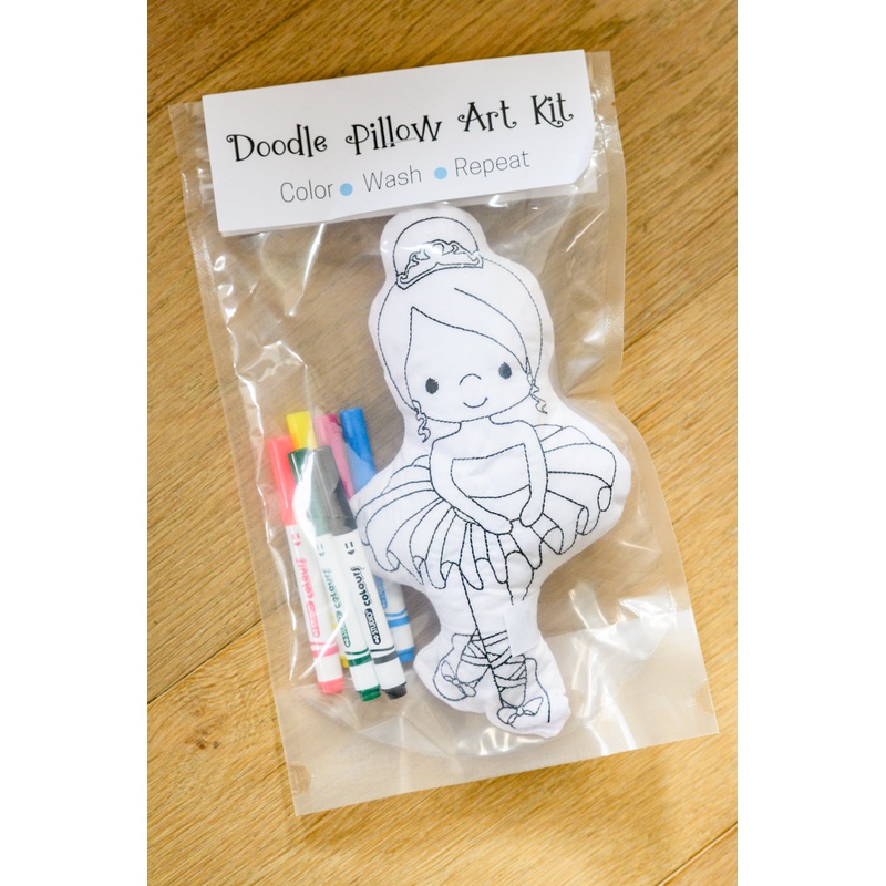 Ballerina Doodle Coloring Activity Doll