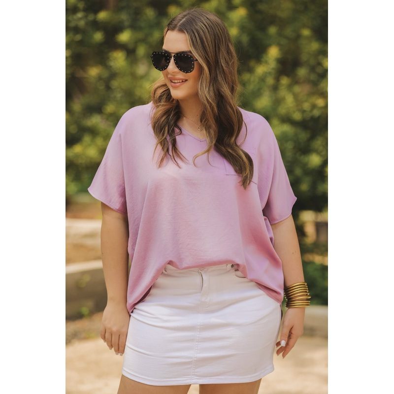 Basic Instincts Pocket Tunic in Lilac