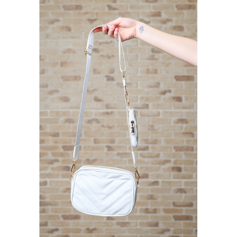 Under Your Spell Crossbody in White