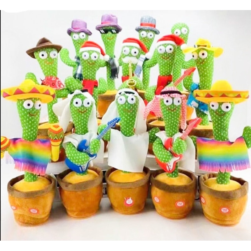 Cacto danante de brinquedo para crianas