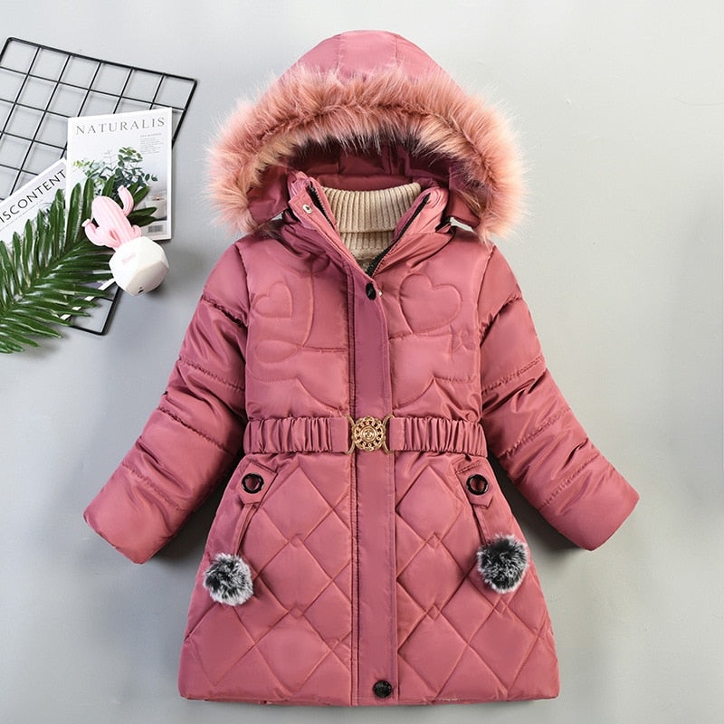 Casaco de inverno para meninas –  4 a 8 anos
