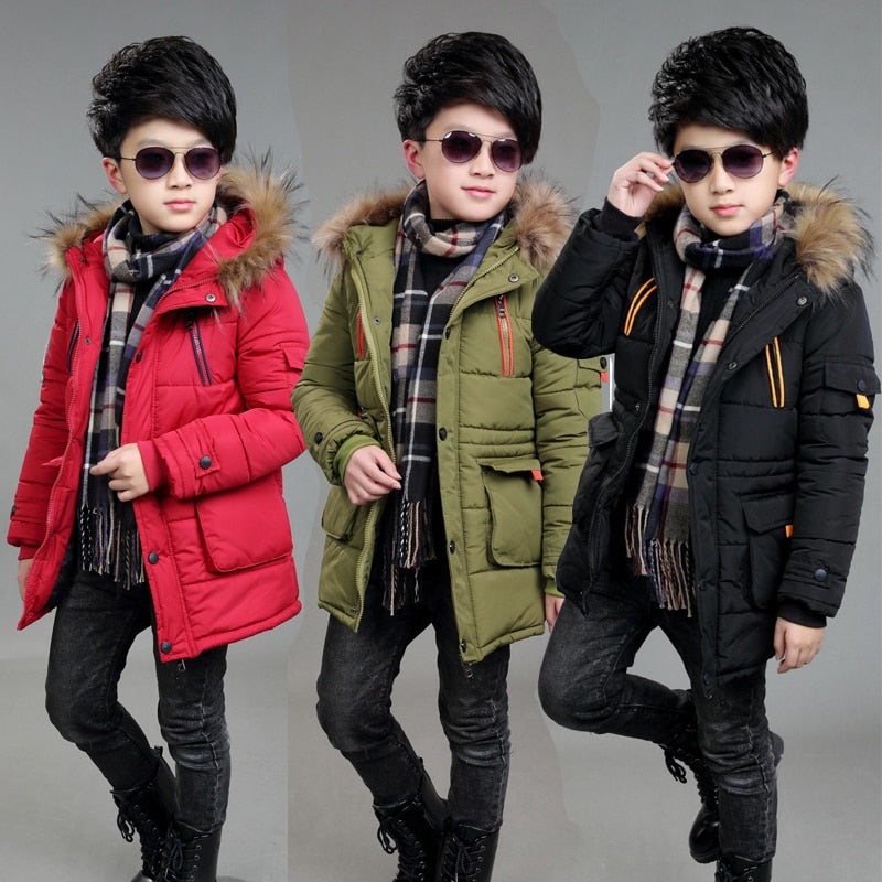 Casaco de inverno para meninos – 3 a 14 anos