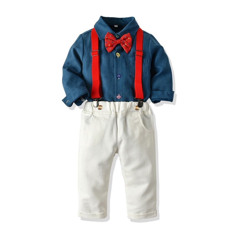 Conjunto de roupa de festa, para meninos de 18 meses a 5 anos – 2 peas