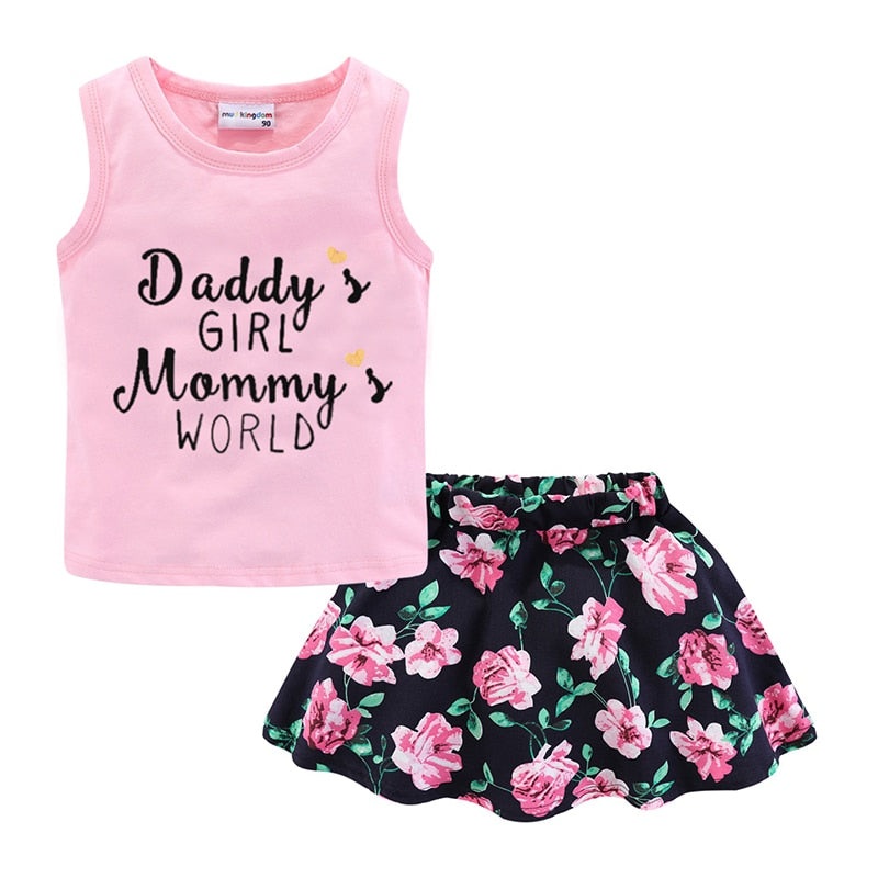 Conjunto de roupa para meninas – 2 a 9 anos