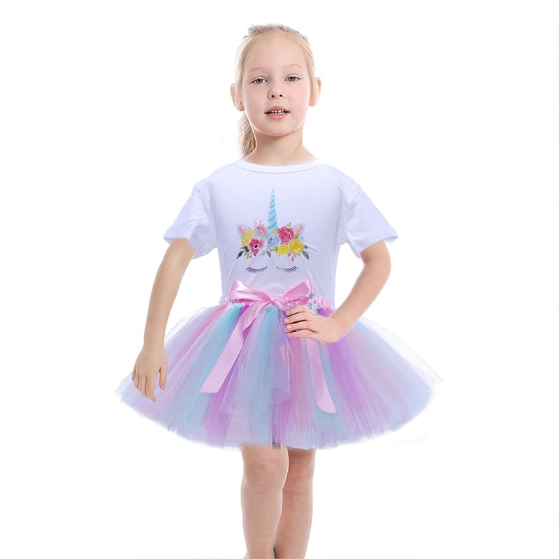 Fantasia Para Meninas Com Saia de Tutu – 2 a 8 Anos