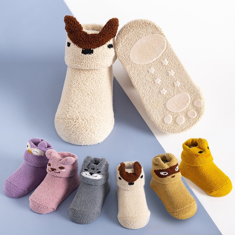 Meias antiderrapantes de Bichinhos – 1 ms a 5 anos