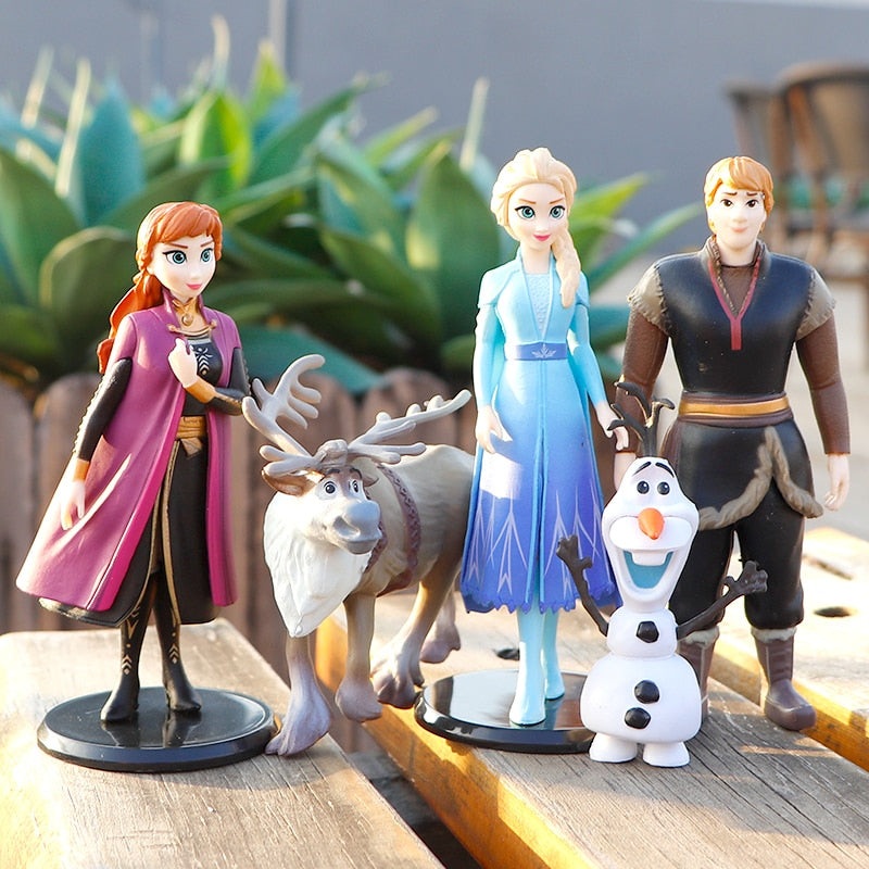 Kit com 5 bonecos do filme Frozen