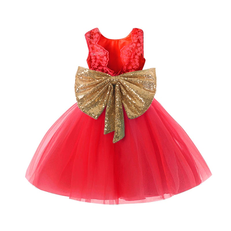 Vestido Vermelho Claro – 9 meses a 5 anos