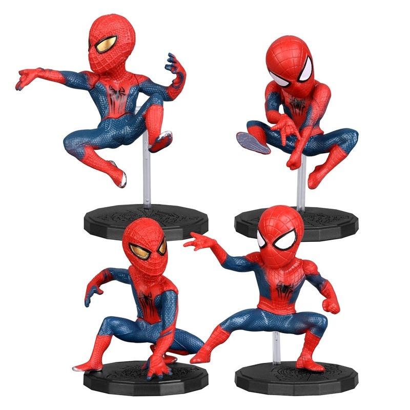 4 Action Figures do Homem Aranha