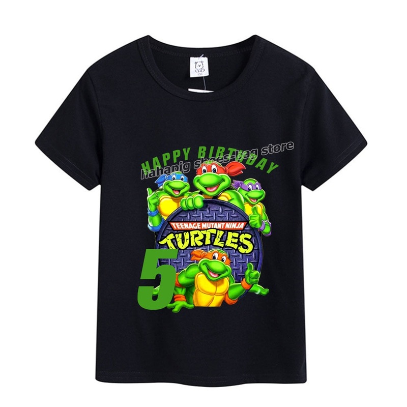 Camisa Feliz Aniversrio As Tartarugas Ninja – PP a XXG